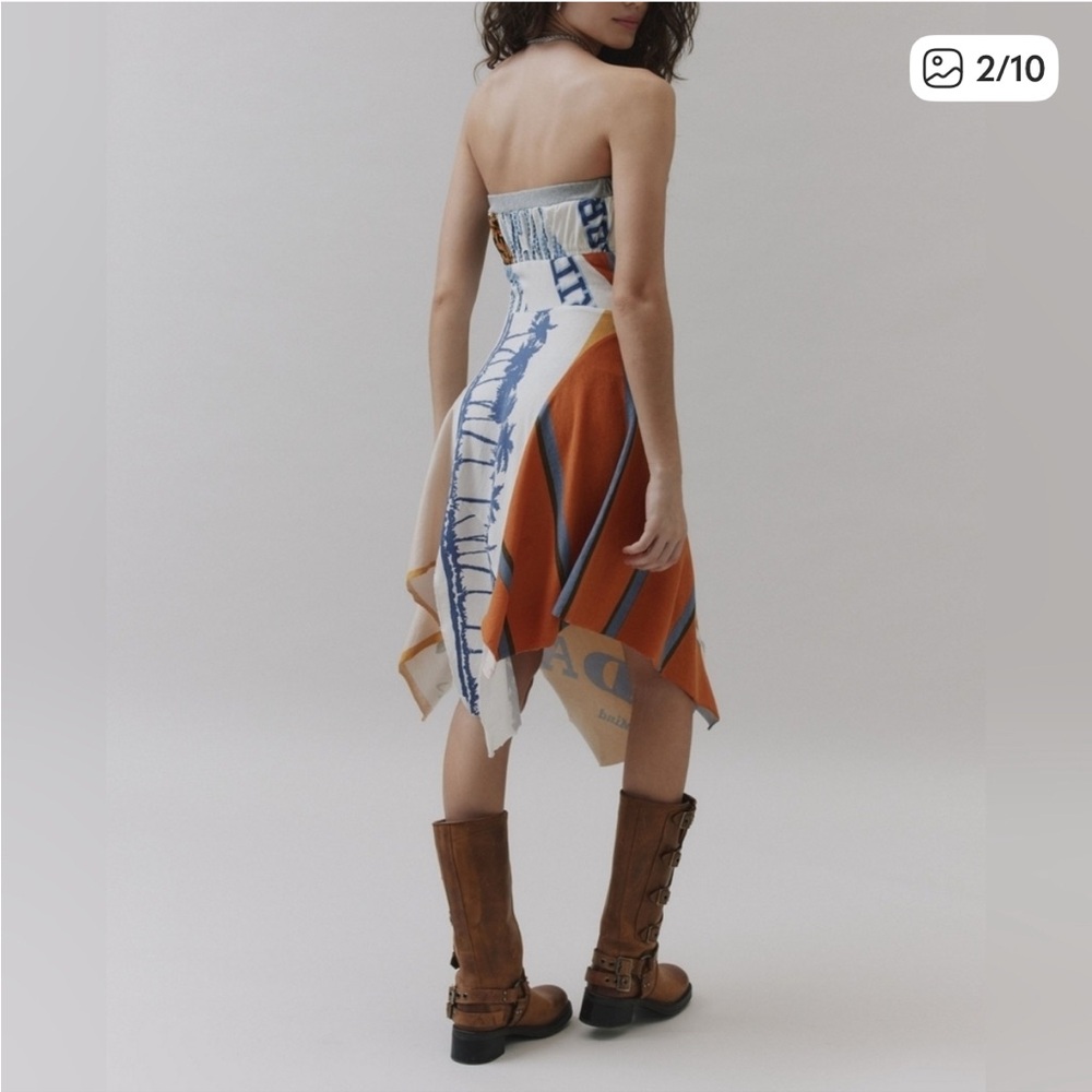 BDG Beach Dress Can Double As A Towel! Multicolor Strapless Dress